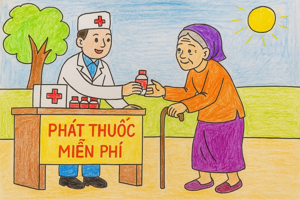 vẽ tranh về nghề bác sĩ ý tưởng hay 