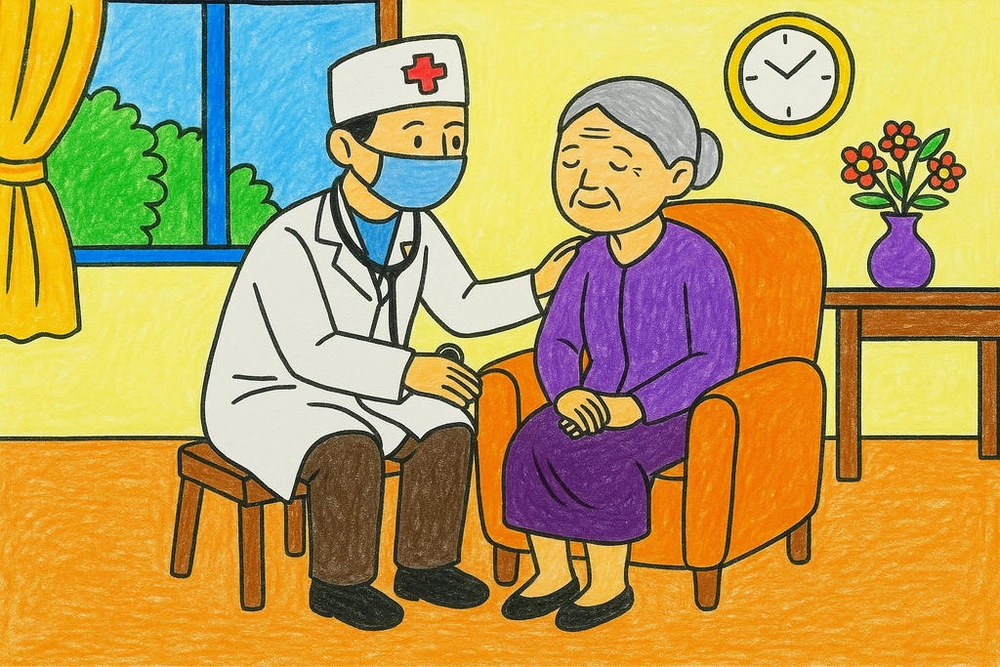 vẽ tranh vẽ nghề nghiệp bác sĩ đang cấp cứu 