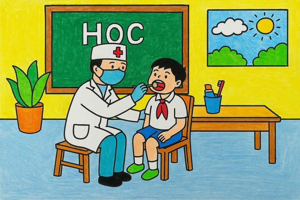 vẽ tranh vẽ nghề nghiệp bác sĩ sáng tạo 