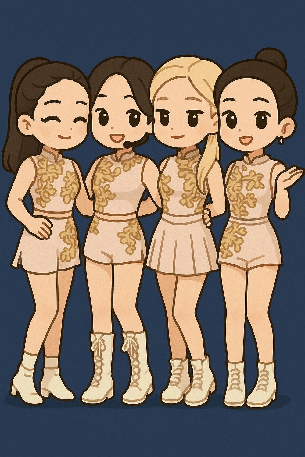 ảnh blackpink dễ thương dạng chibi 