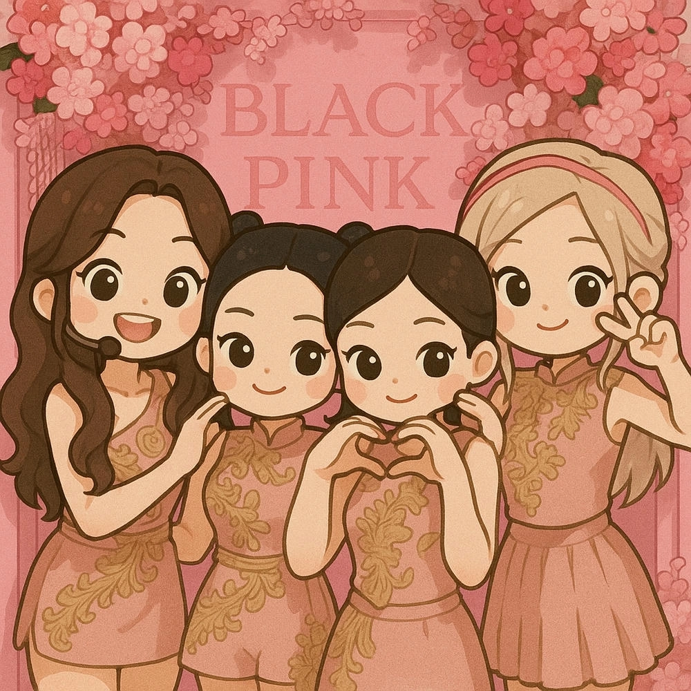 hình vẽ blackpink chibi cute 
