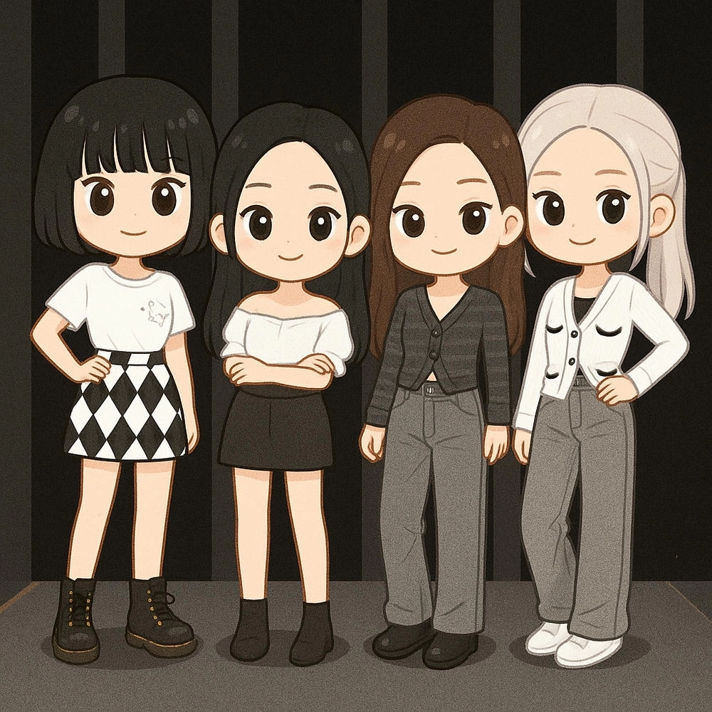 ảnh chibi các thành viên blackpink 