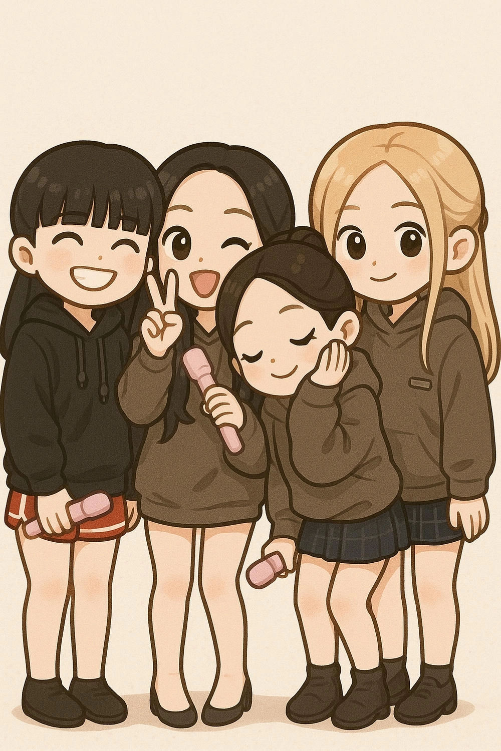 hình chibi cute của các thành viên blackpink 