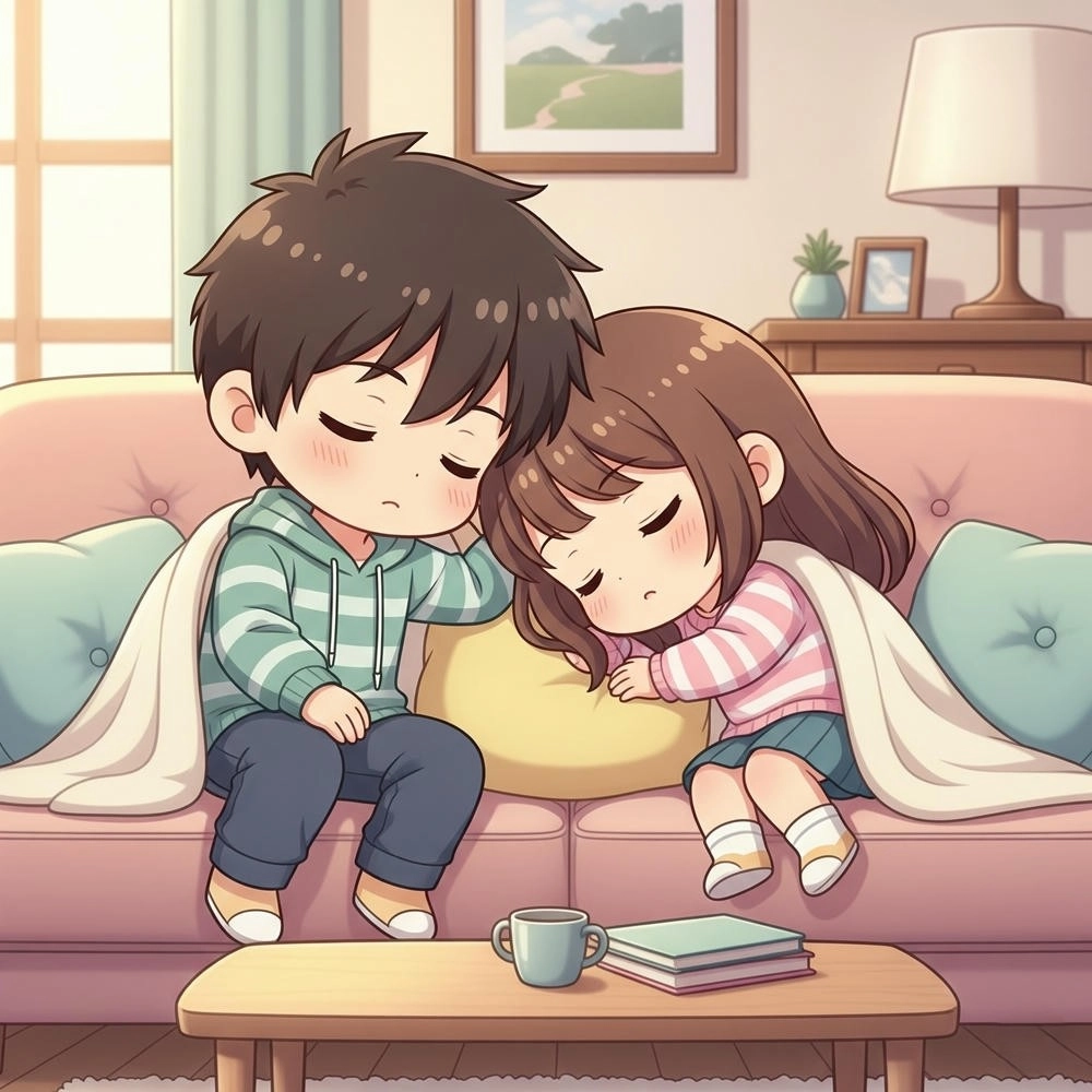 ảnh chibi cặp đôi siêu cute 