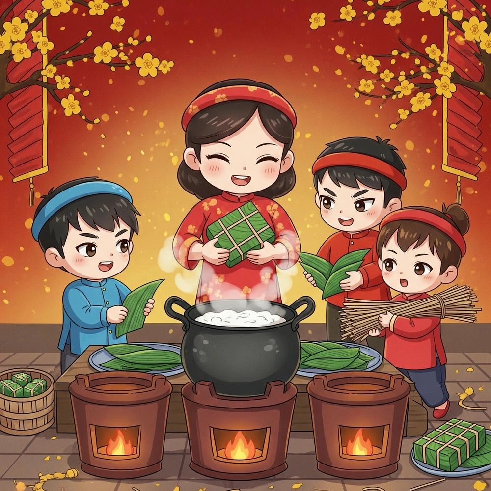 hình ảnh gia đình chibi đẹp 