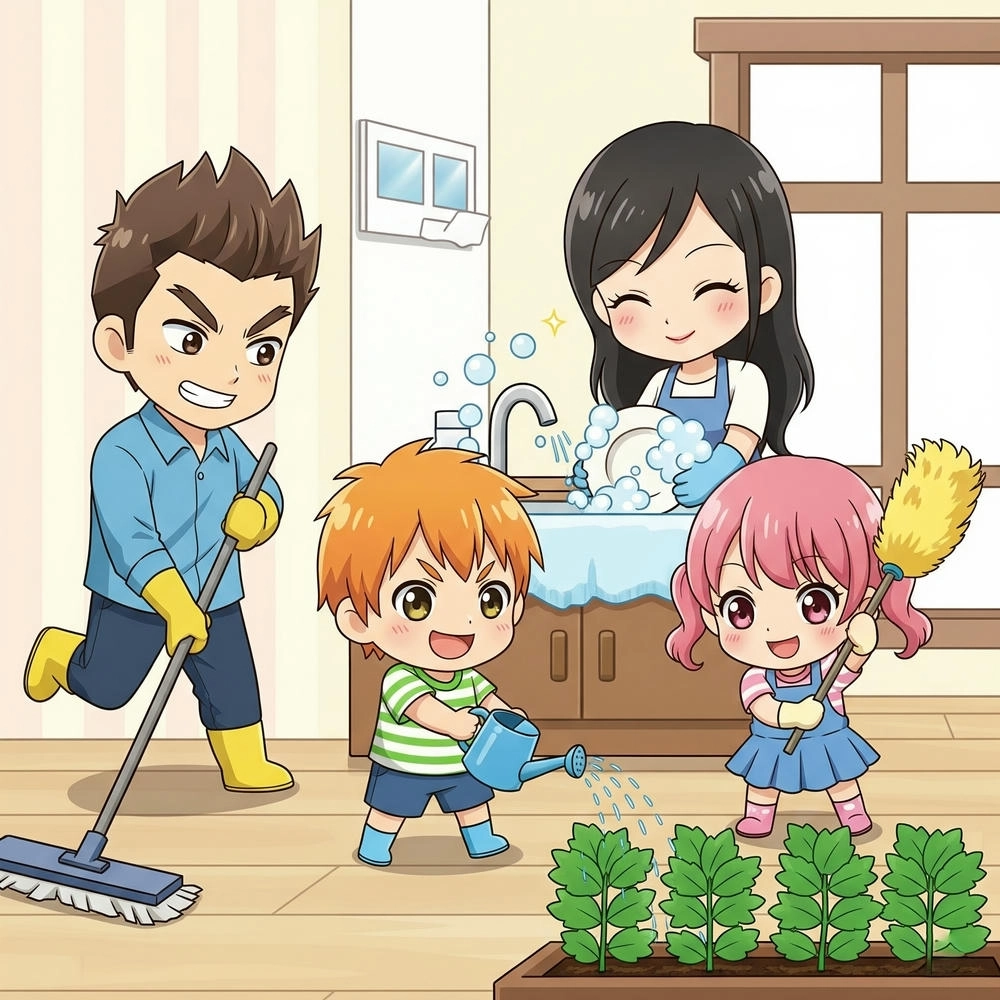 Ảnh gia đình chibi là gì?
