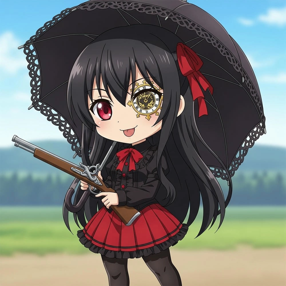 ảnh hoạt hình chibi kurumi đáng yêu 