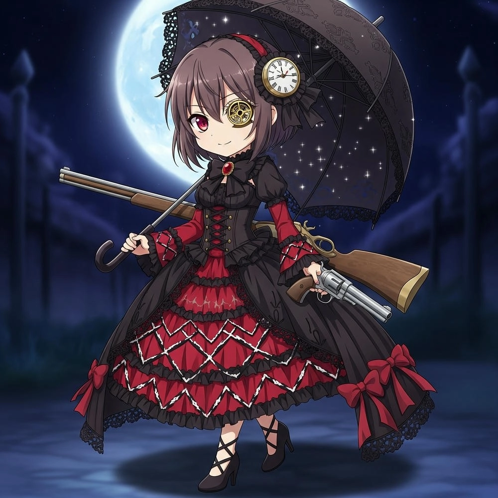 ảnh kurumi tokisaki phiên bản chibi anime 