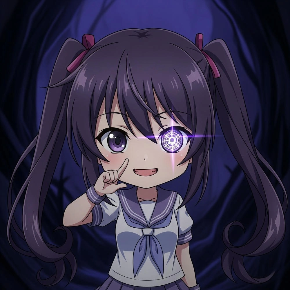 tranh chibi Kurumi Tokisaki cực xinh 