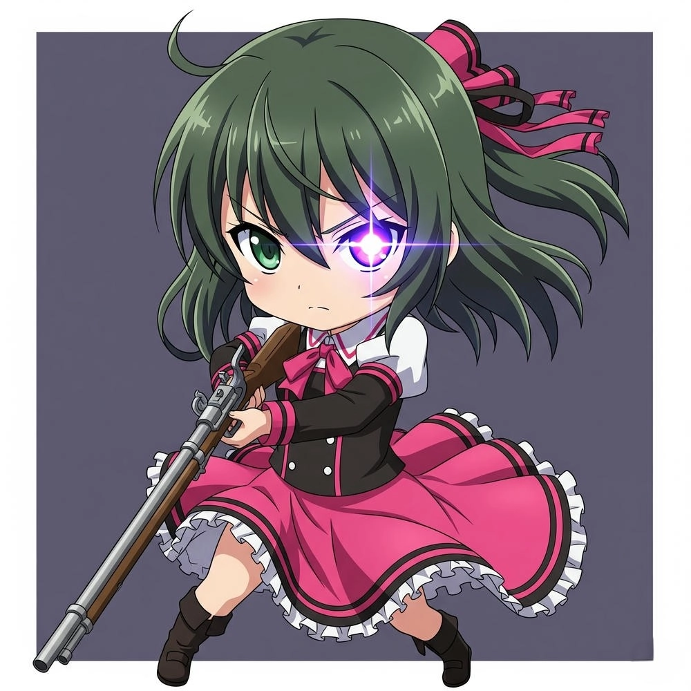 ảnh hoạt hình Nhật Bản kurumi tokisaki chibi 