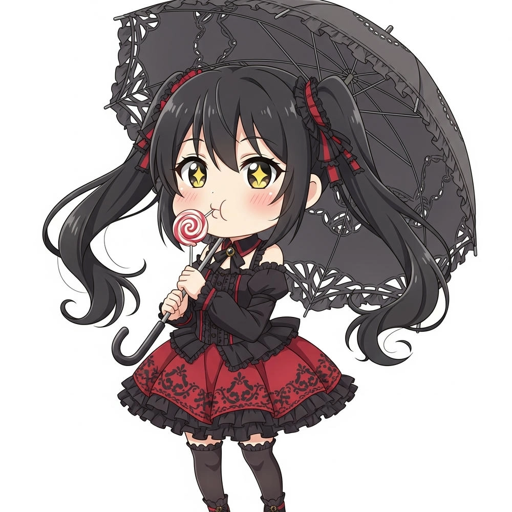 ảnh chibi kurumi dễ thương phong cách anime girl 