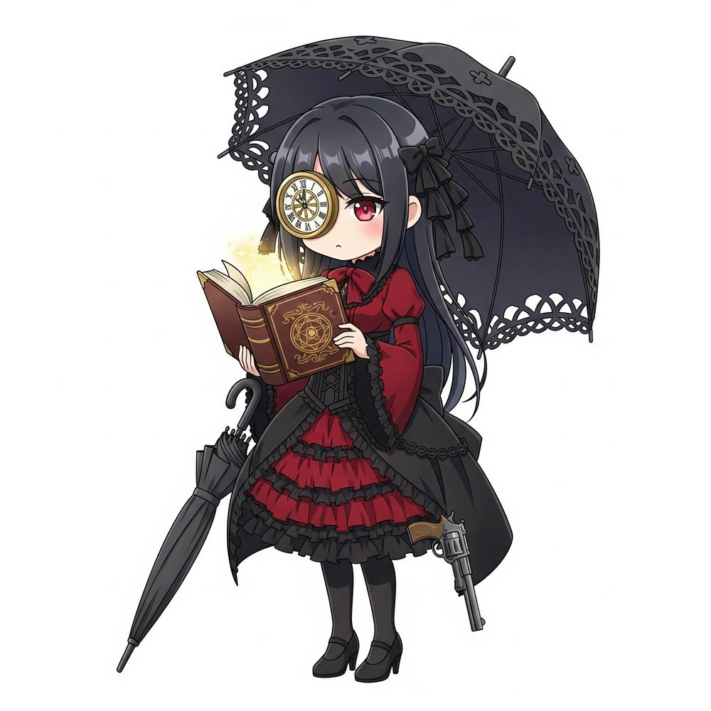 ảnh fanart kurumi dạng chibi