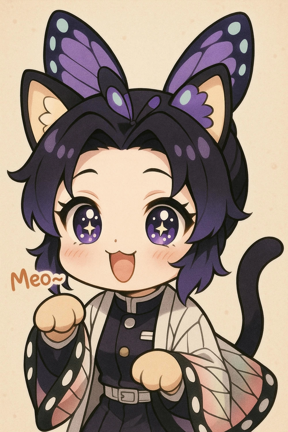 hình shinobu chibi tinh tế 