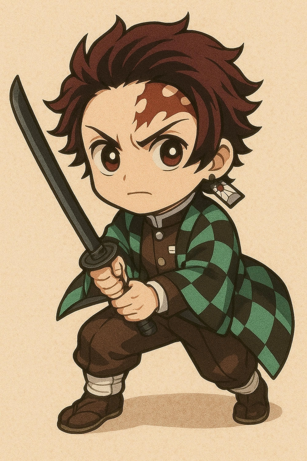 ảnh tanjiro chibi cute dễ thương 
