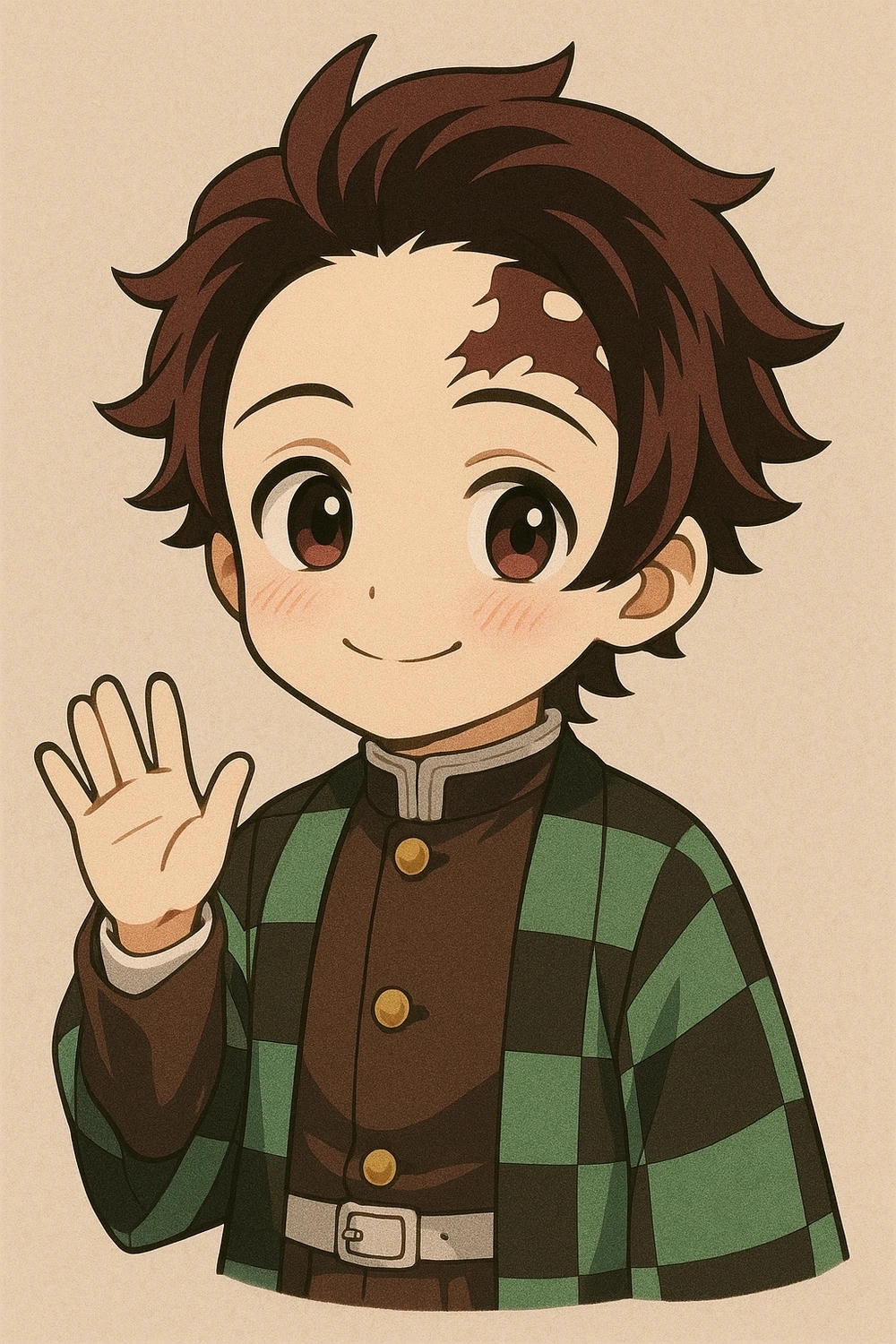 ảnh anime tanjiro chibi đẹp mắt và độc đáo 