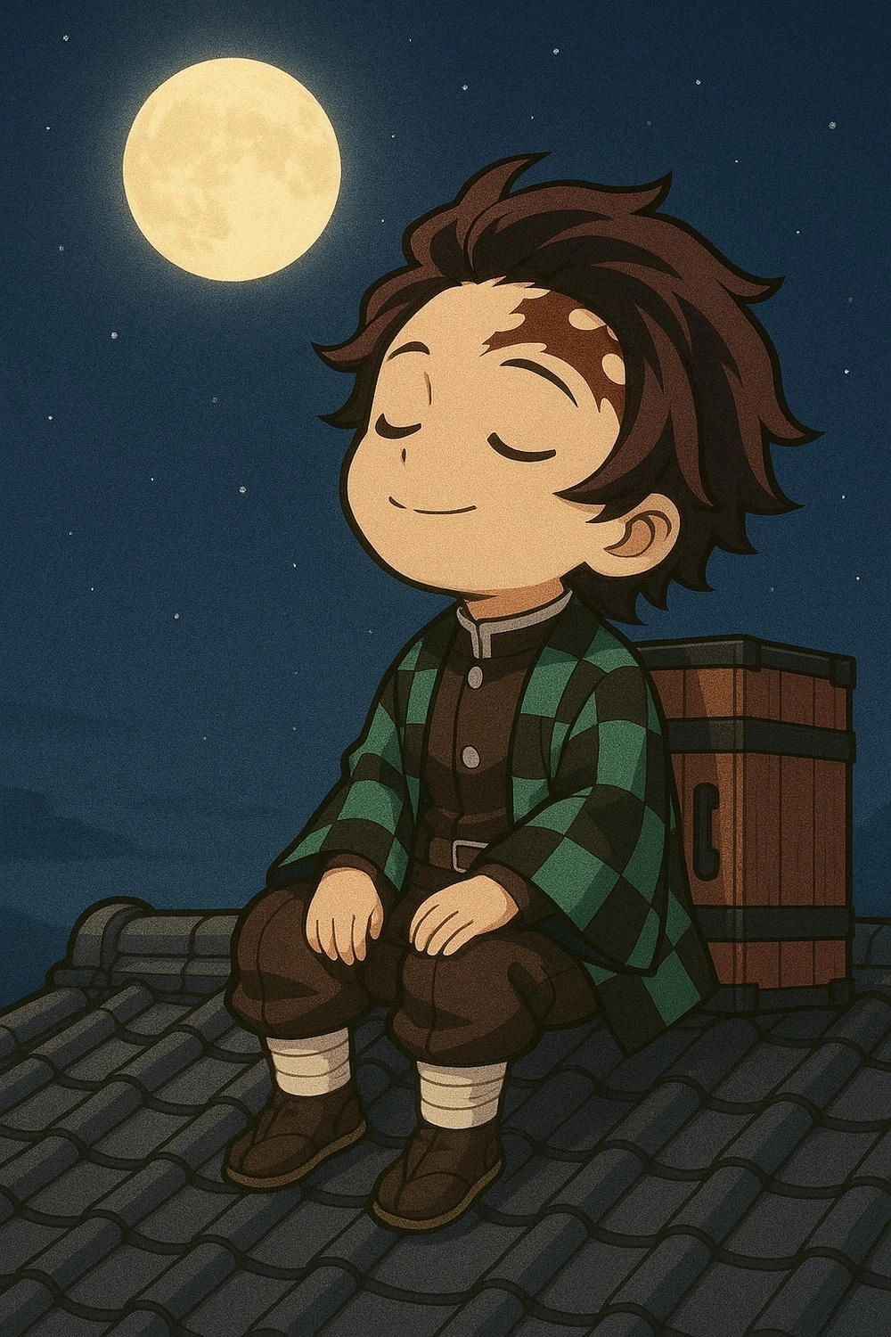 ảnh anime tanjiro chibi sắc nét độ phân giải cao 
