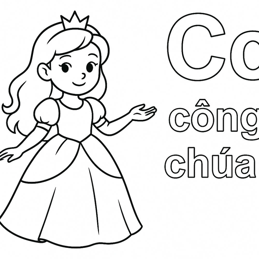 tô màu chữ c tô màu chữ cái