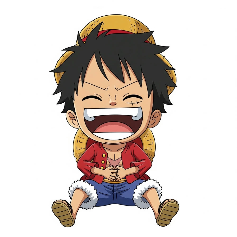 luffy chibi cute siêu dễ thương 