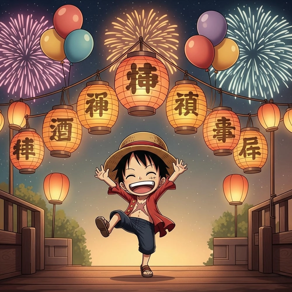 hình ảnh luffy chibi độc đáo 