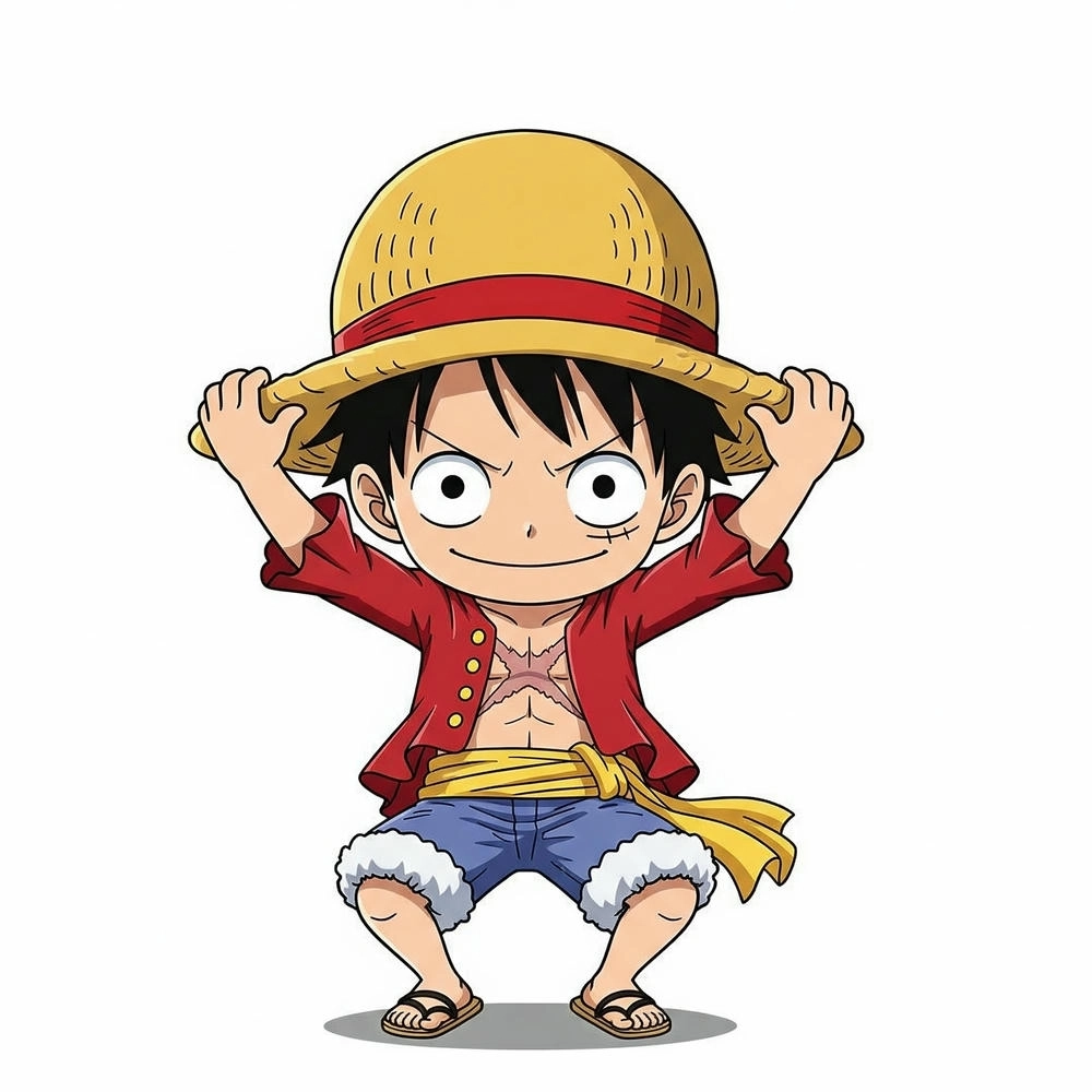 ảnh luffy cute thích hợp làm avatar 