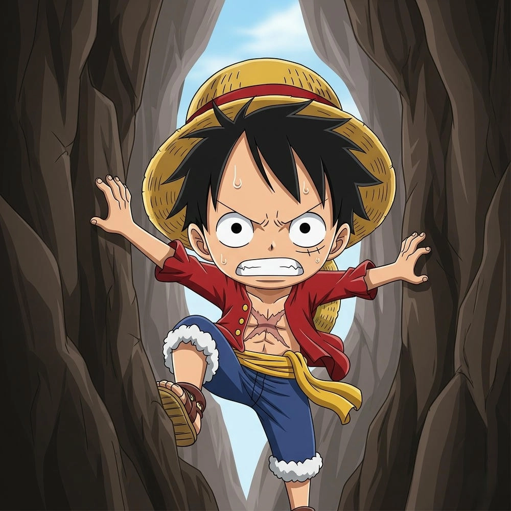ảnh luffy chibi cute fanart đẹp 