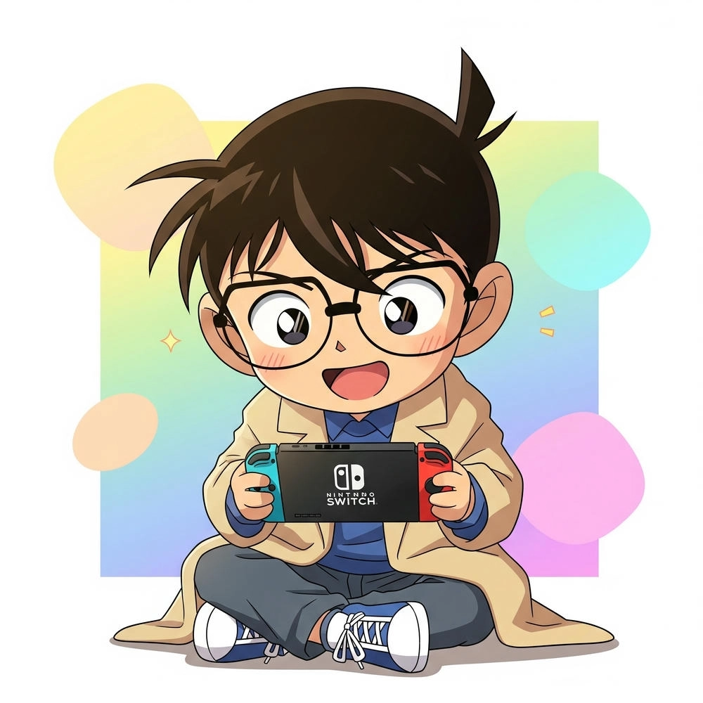 hình ảnh conan chibi cute sắc nét 