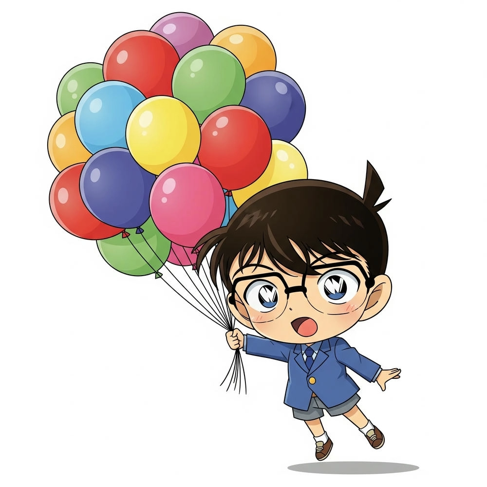 hình conan cute đơn giản đẹp 