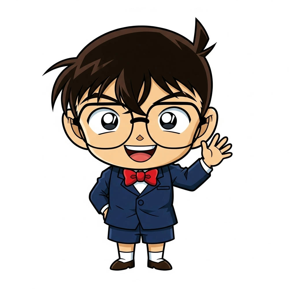 hình ảnh conan chibi cute dễ thương 