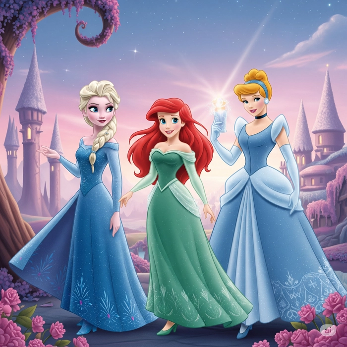 hình công chúa disney tô màu