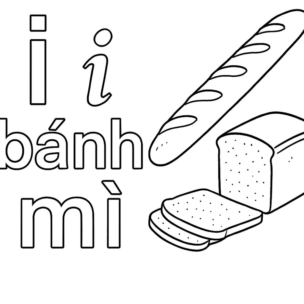 tô màu chữ i tô màu chữ cái
