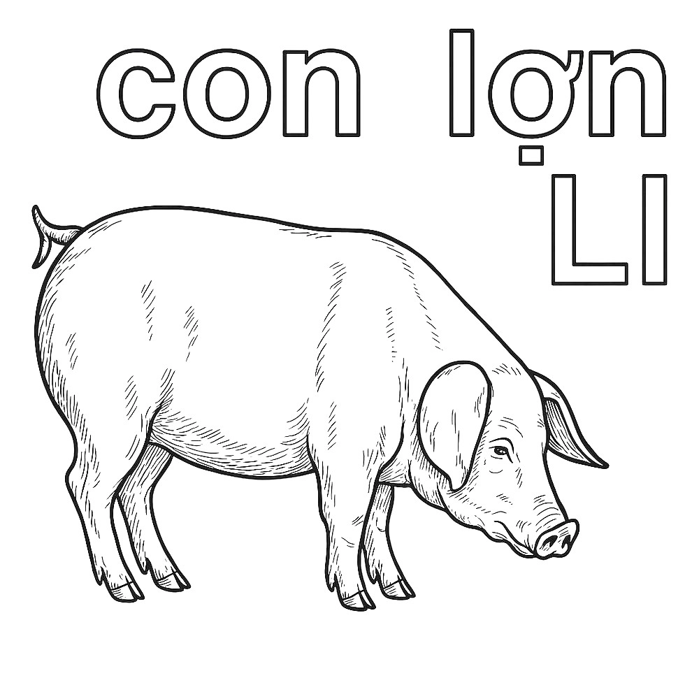 tô màu chữ l tô màu bảng chữ cái