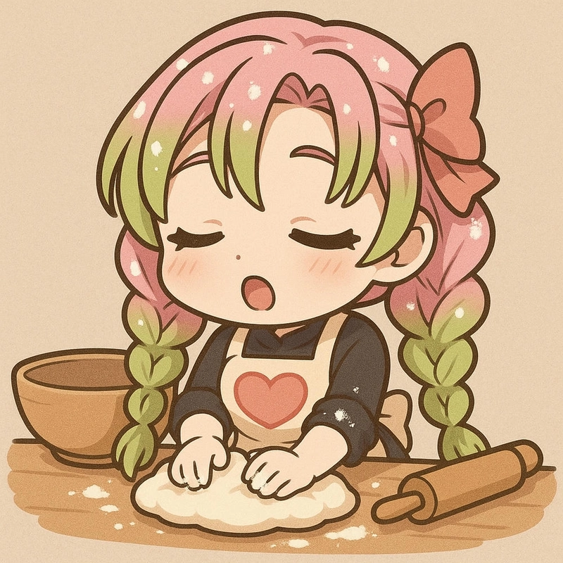 Ảnh chibi Mitsuri Kanroji dễ thương