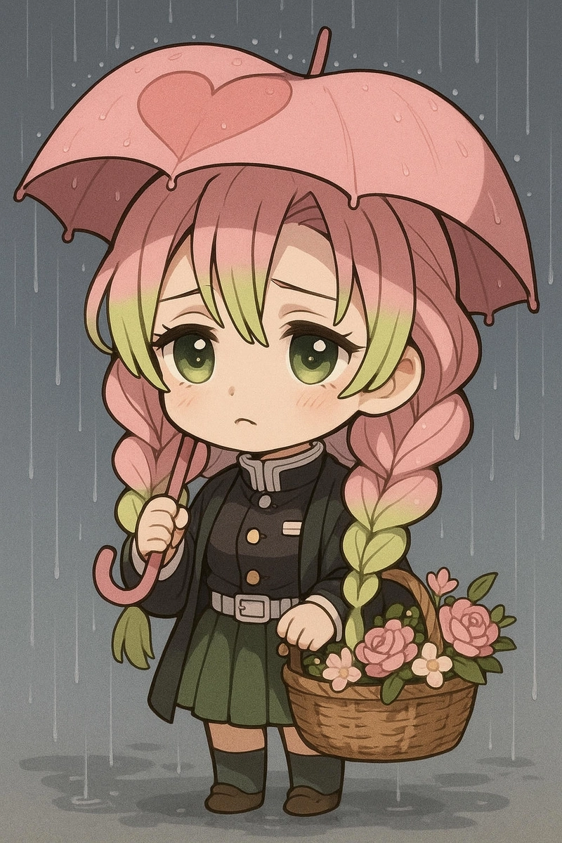 Kanroji Mitsuri phiên bản chibi đáng yêu