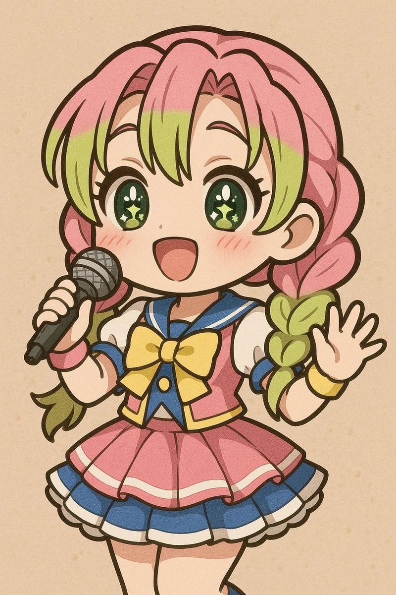 hình mitsuri chibi dễ thương