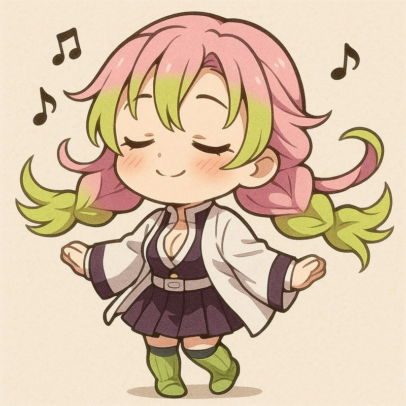 ảnh mitsuri chibi đáng yêu
