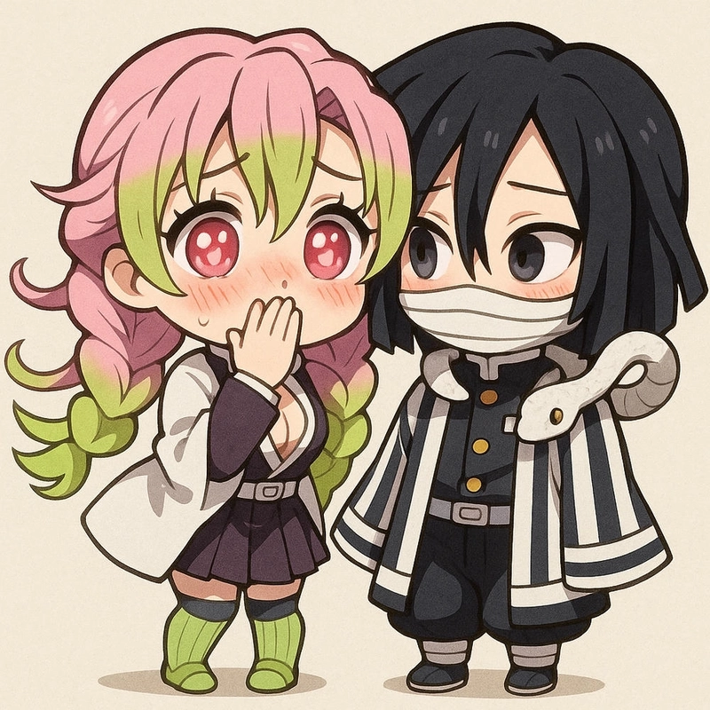 Mitsuri phong cách chibi cute