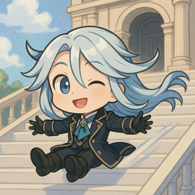 Neuvillette chibi dễ thương 