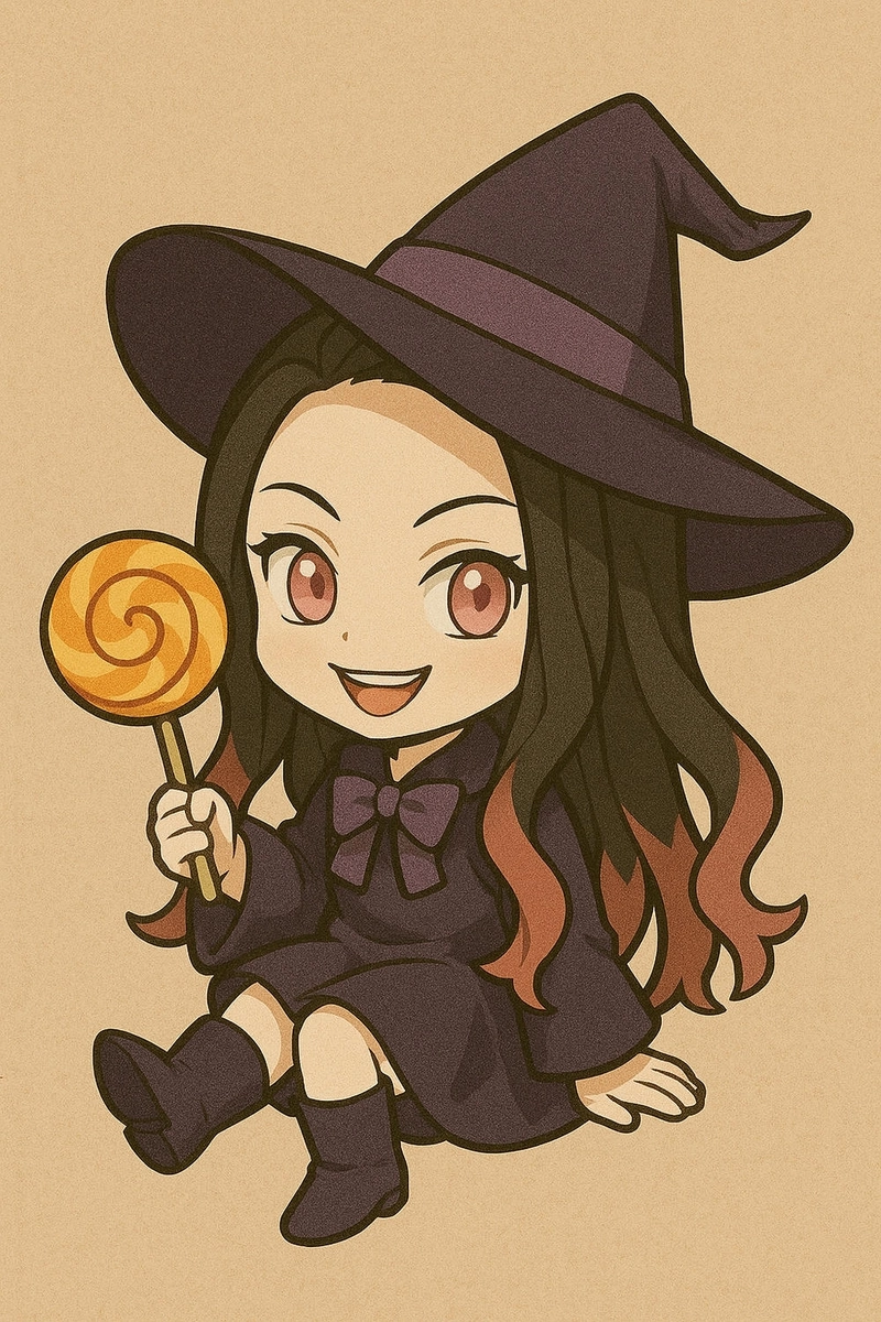 Hình vẽ Nezuko chibi đẹp dễ thương