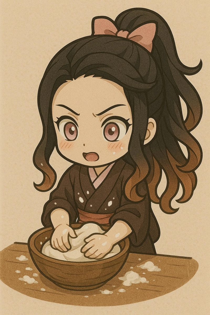 Hình anime chibi Nezuko cute đáng yêu
