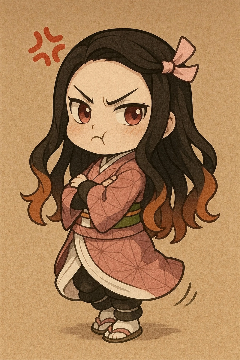 Ảnh Nezuko chibi kawaii đáng yêu