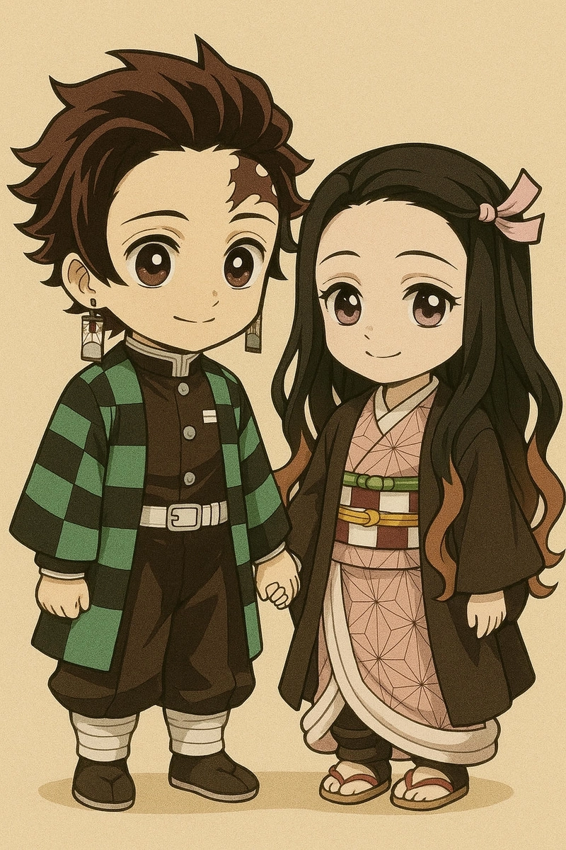 Ảnh chibi Nezuko phong cách anime