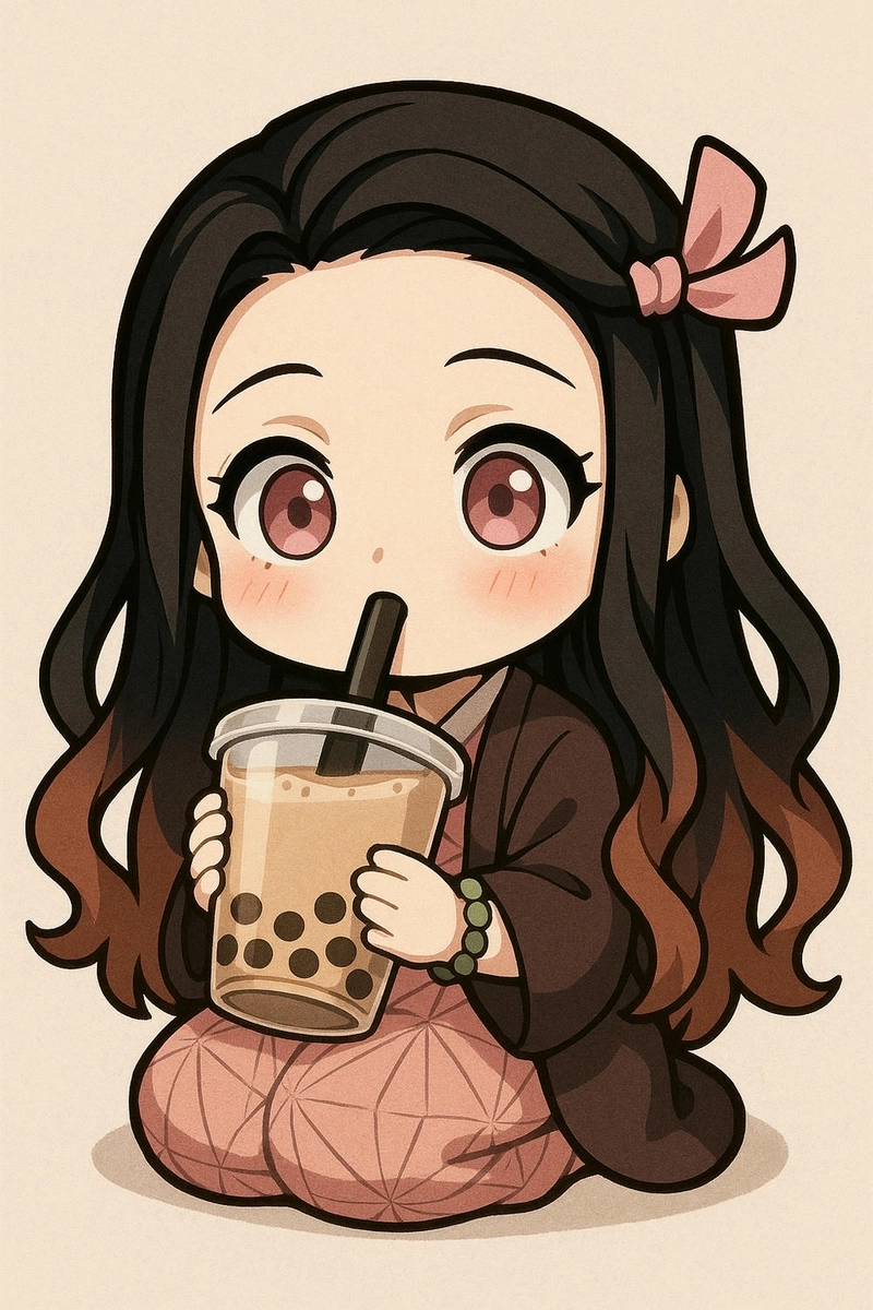 Tải hình ảnh Nezuko chibi dễ thương
