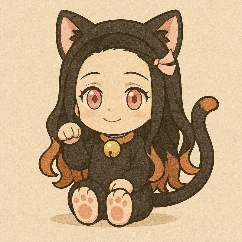 Tải ảnh Nezuko chibi cute miễn phí
