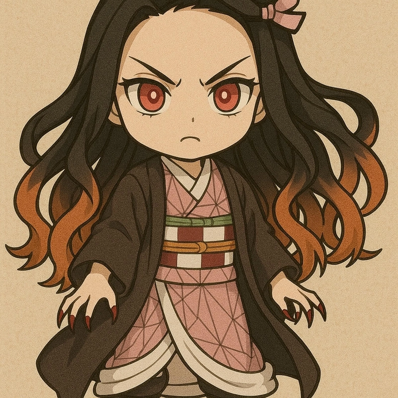 Ảnh anime Nezuko chibi xinh xắn