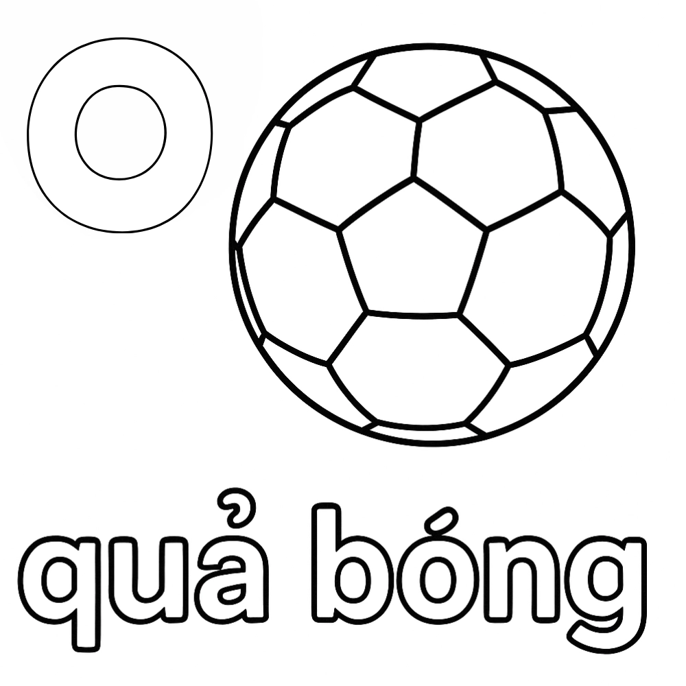 tô màu chữ cái o ô ơ tiếng việt