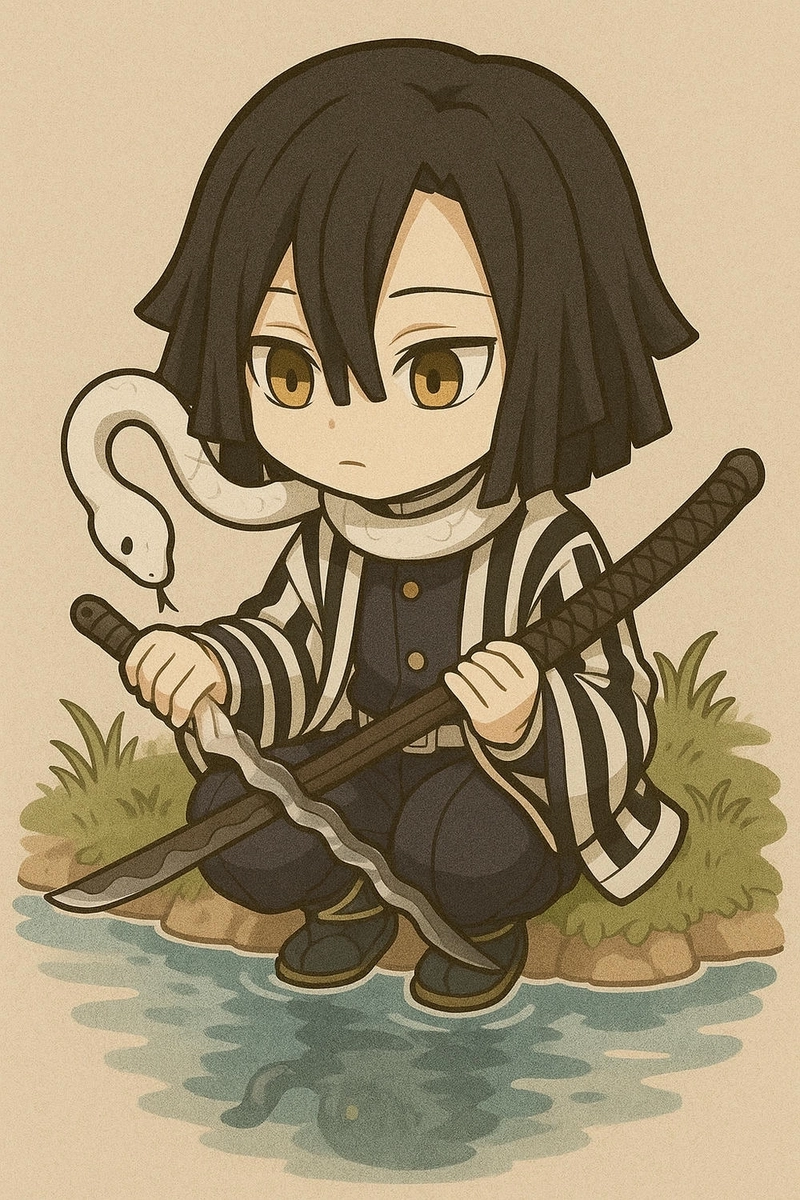 Obanai chibi đẹp trai đáng yêu