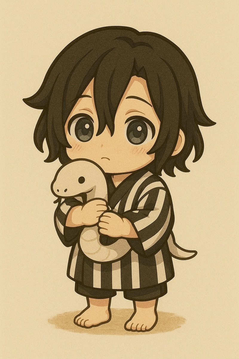 Hình ảnh Obanai chibi dễ thương