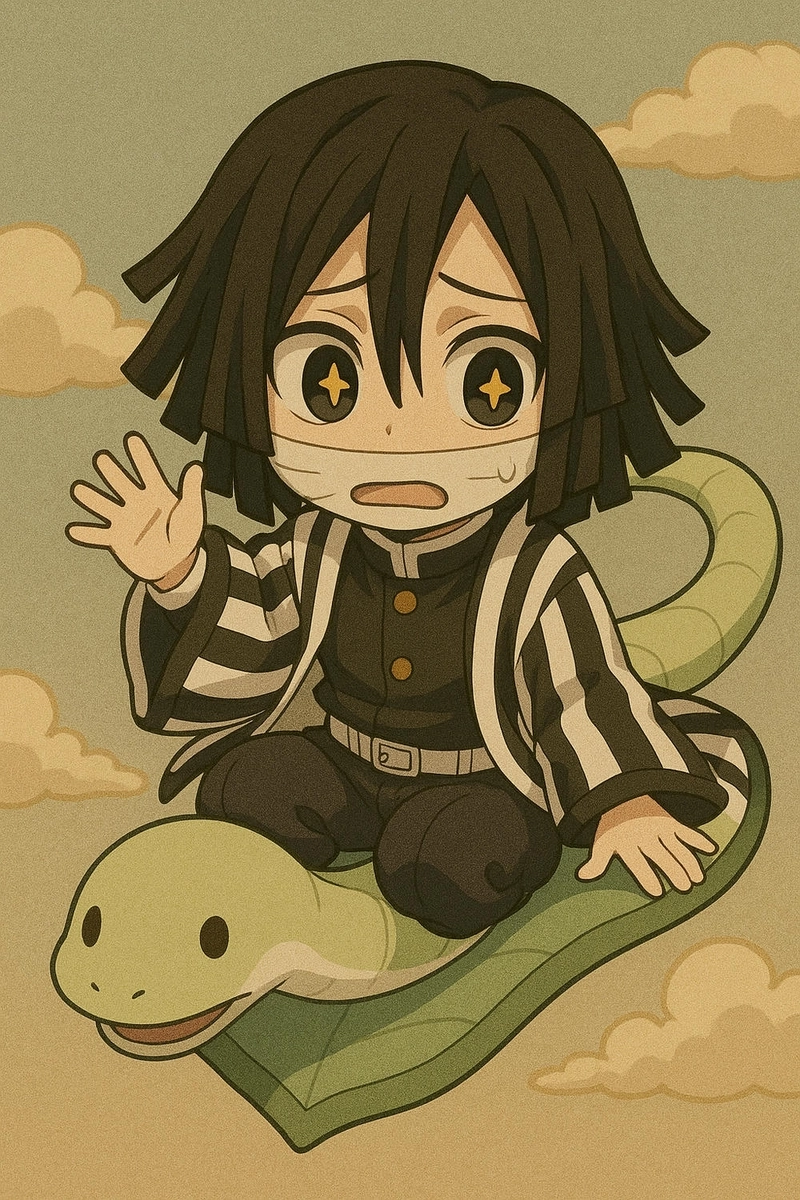 Obanai chibi cute quá đáng yêu