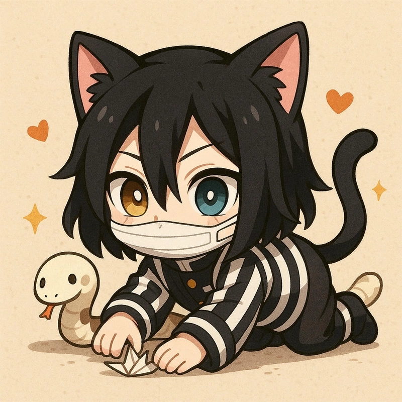 Hình chibi dễ thương của Obanai