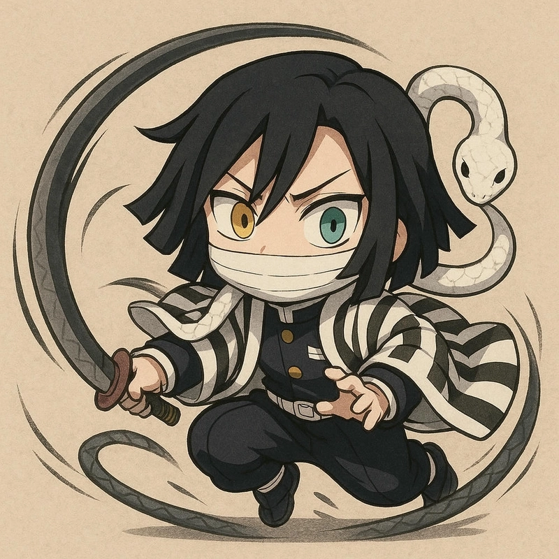 Hình minh họa Obanai chibi